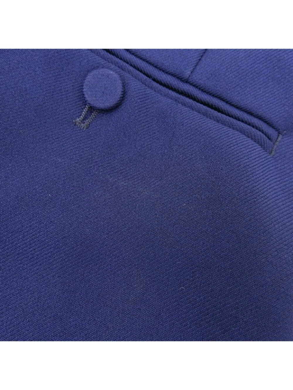 Gucci Zapai Side Line Zipper Fly Trousers Fluid Drill Pants Navy 44